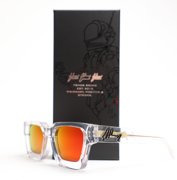 Polarized Kronos Sunglasses | CLEAR, RED  , BLACK | FSHNS