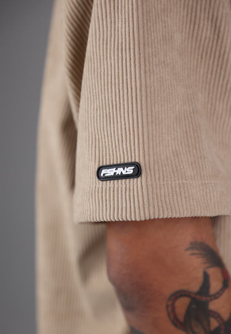 CORDUROY  SHIRT OVERSIZE | BEIGE | FSHNS