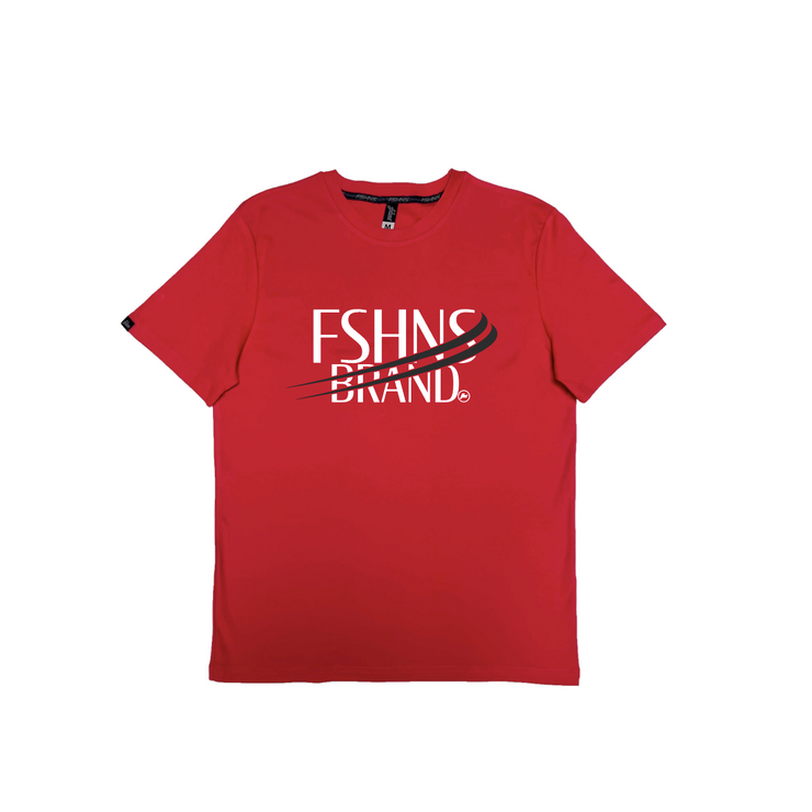 Brushstroke Letters  PIMA Tee  | Red | White , Black