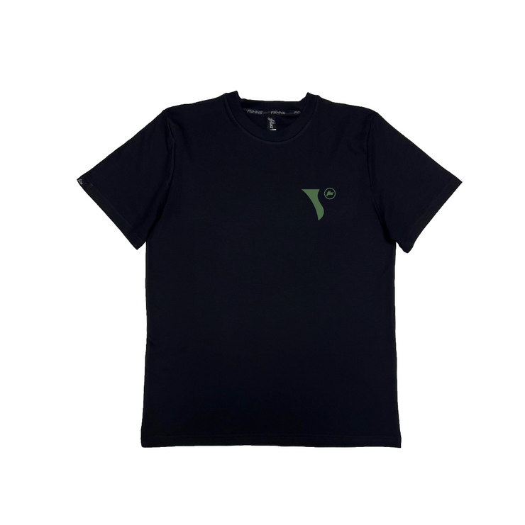 Visionary  Medium  V  PIMA Tee | Black | Olive