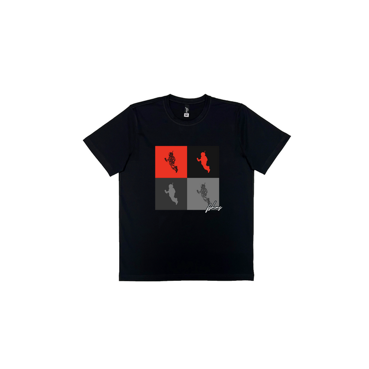 Astrospace The Box Premium Tee | Black   | Red, Grey