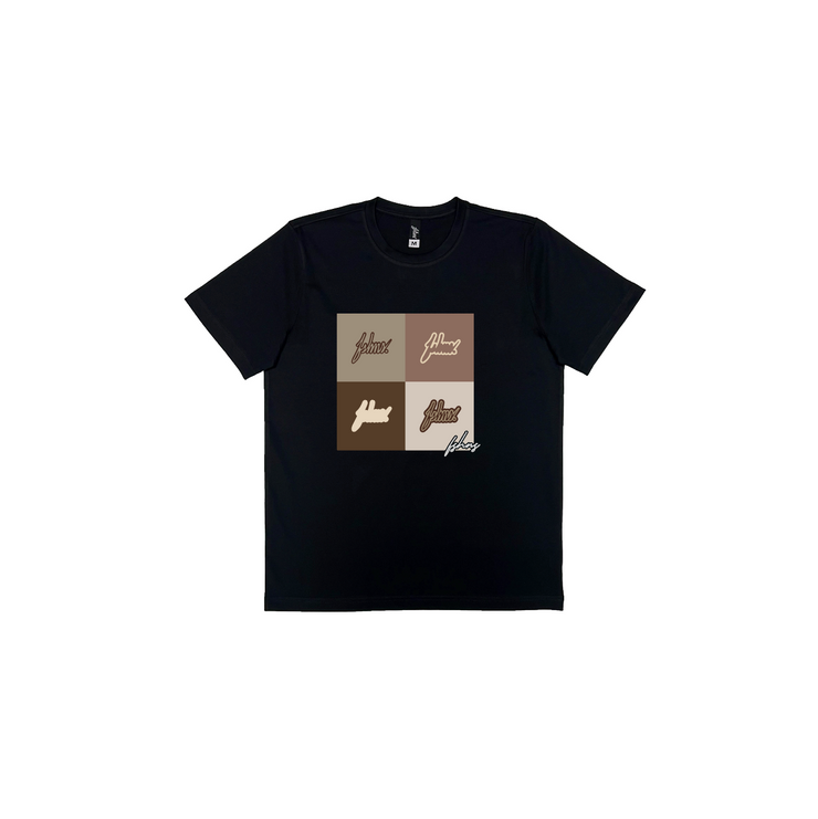 Signature The Box Premium Tee | Black   | Brown