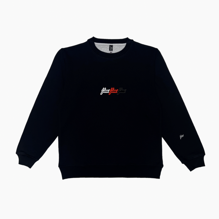 3 Layer Grill Red  Crewneck | Black  | White, Red, Black