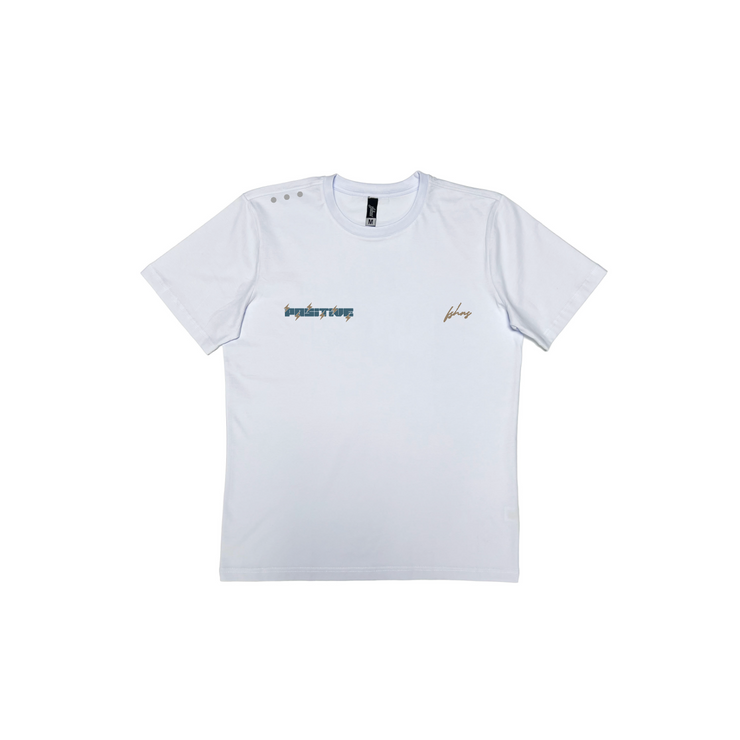 Positive med  tee|  White, DB |  Le Gradient