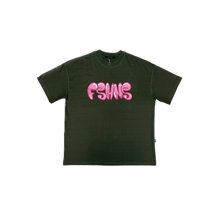 Bubble Gum Letters   Oversize | Olive   | FSHNS