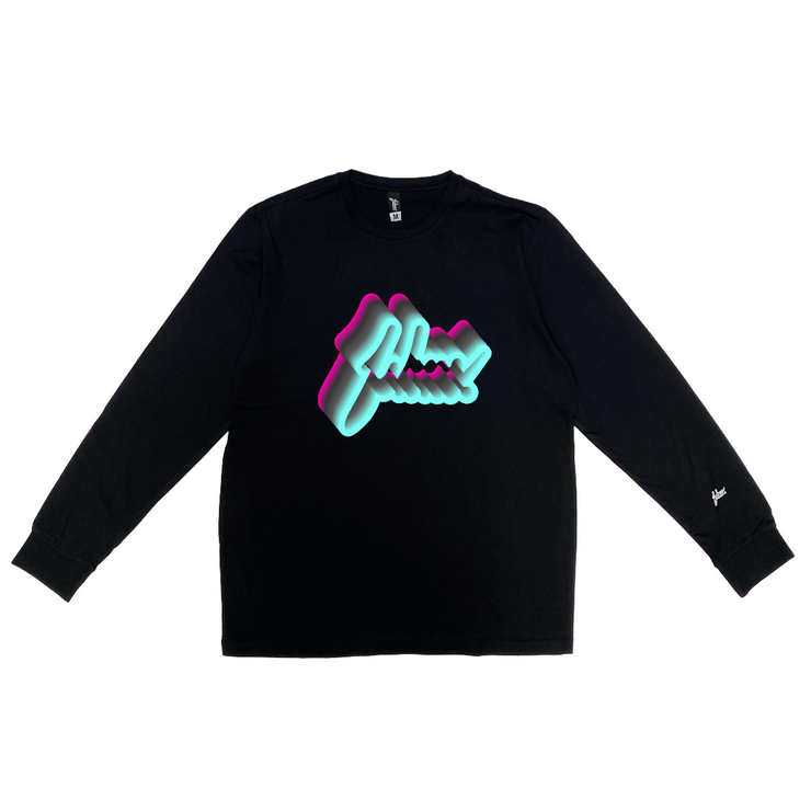 Cyber Style 004 Long  sleeve |Black | Teal, Black, Fucshia