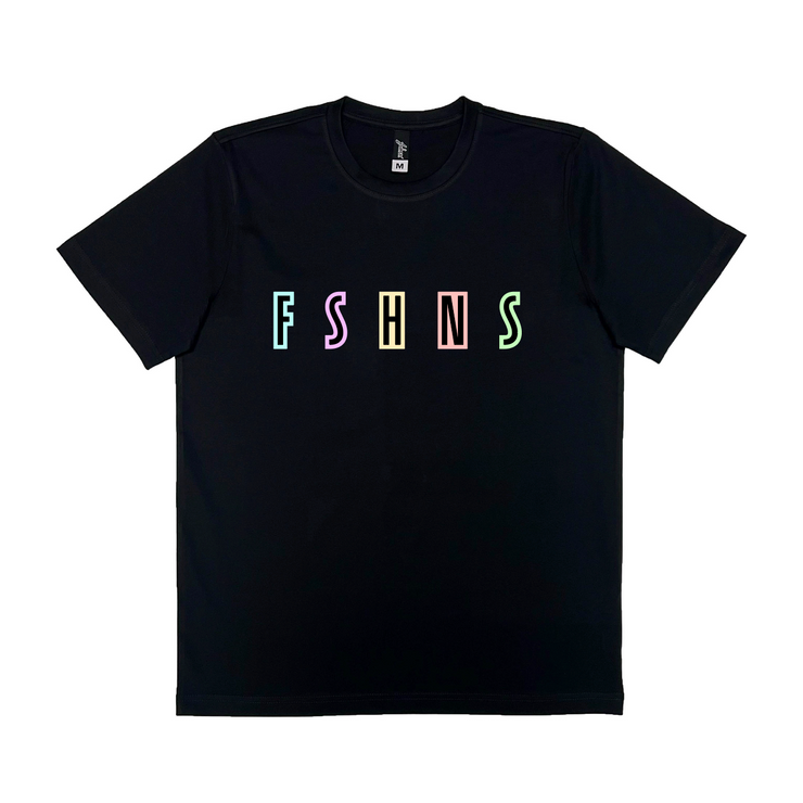 Letter Signs Premium  Tee | Black | Pastel Colors |  FSHNS