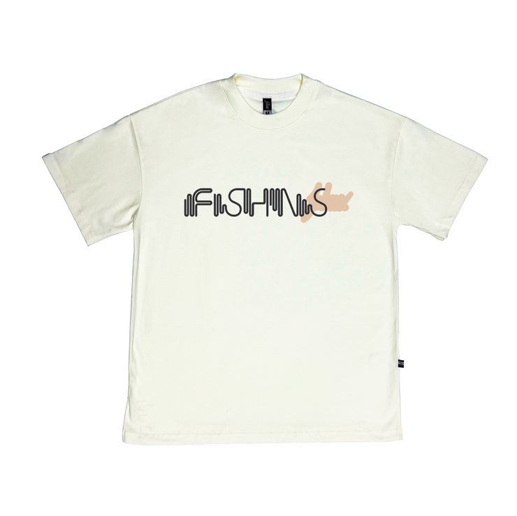 Radar Signal Oversize Tee | Vanilla  |Black , Beige  |  FSHNS