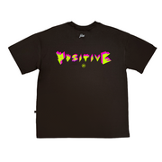 Powerful Positive Oversize Tee | Brown  | Yellow Neon, Fuchsia |  FSHNS