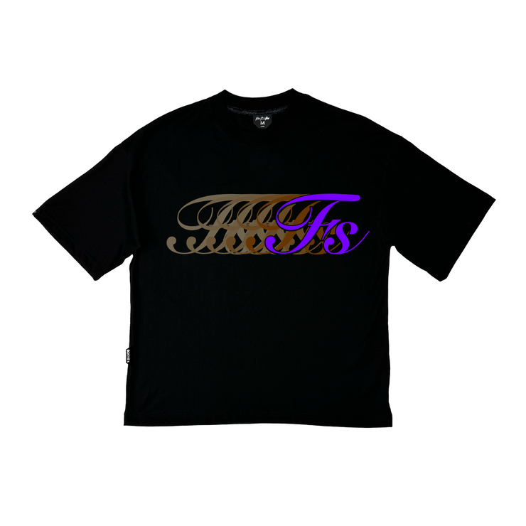 Infinity  Stella Boxy Tee |Black  , Chocolate , Purple  |  FSHNS