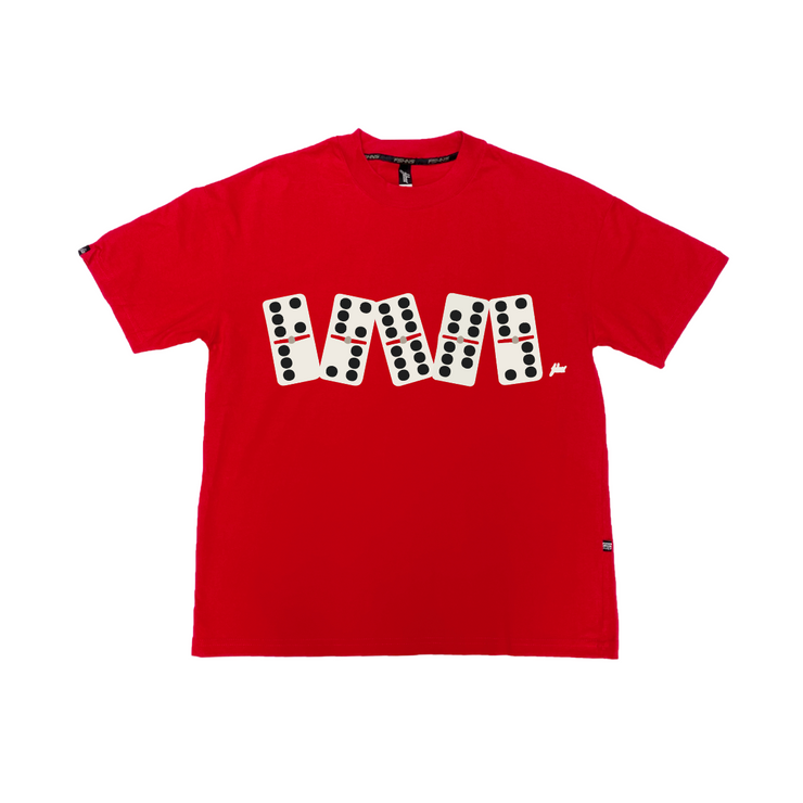 Dominoes Oversize Tee | Red  , White , Black|, Big    FSHNS