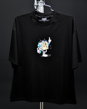 Old TV Comic Boxy Tee | Black, Multi |  FSHNS