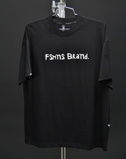 Stone Age Oversize Tee | Black , W. Puff| FSHNS