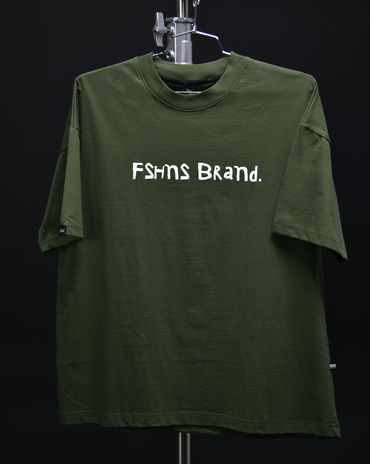 Stone Age Oversize Tee | Olive , W. Puff | FSHNS