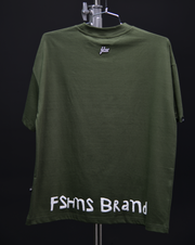 Stone Age Oversize Tee | Olive , W. Puff | FSHNS