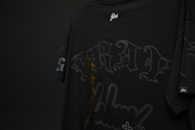 Holy Vice Oversize Tee | Black , Gold Metalic   | FSHNS Pray Collection