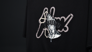 Holy Hands  Boxy Tee | Black, Black Glitter | FSHNS Pray Collection