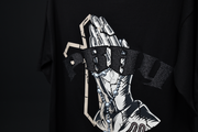Holy Hands  Boxy Tee | Black, Black Glitter | FSHNS Pray Collection
