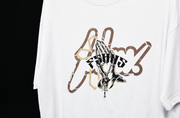 Holy Hands  Boxy Tee |White ,  Black Glitter | FSHNS Pray Collection