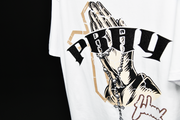 Holy Hands  Boxy Tee |White ,  Black Glitter | FSHNS Pray Collection