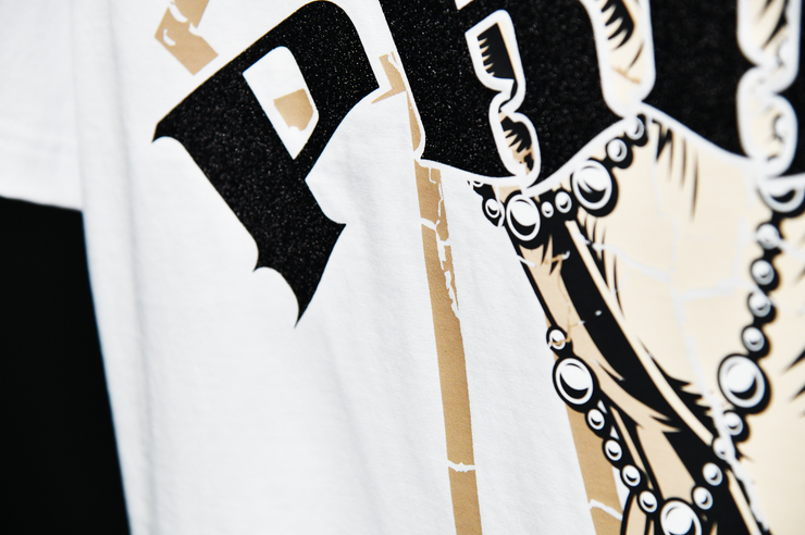 Holy Hands  Boxy Tee |White ,  Black Glitter | FSHNS Pray Collection