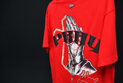 Holy Hands  Boxy Tee |  Red , Black Glitter | FSHNS Pray Collection