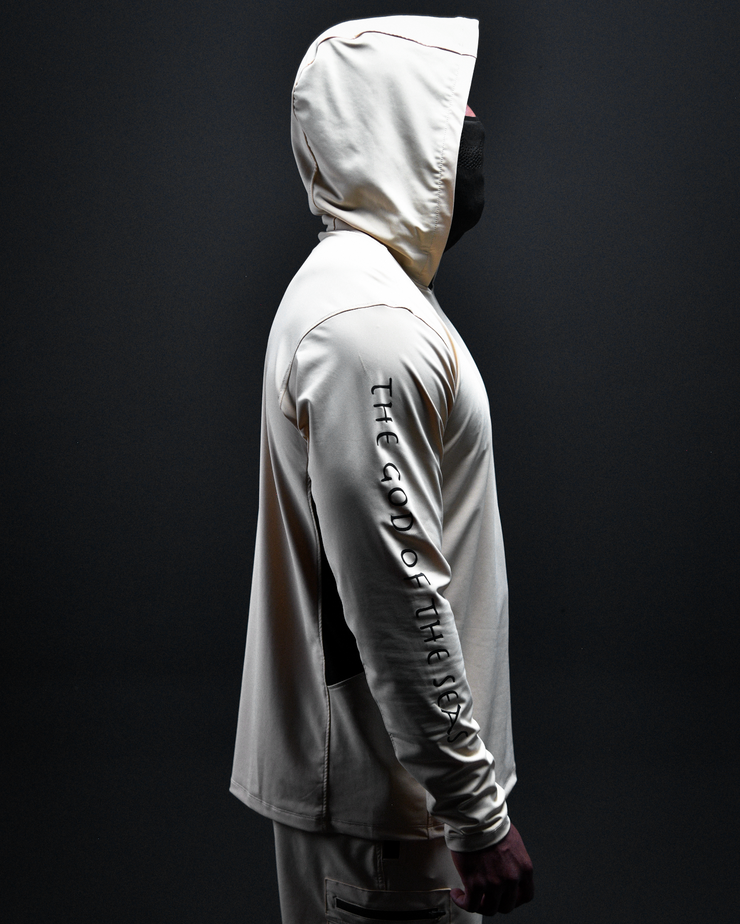 TRIDENT HOODED SHIRT | Beige | FSHNS