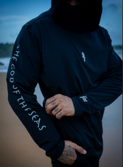 TRIDENT HOODED SHIRT | Black | FSHNS