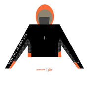 TRIDENT Women HOODED SHIRT |Black, Orange Neon | FSHNS