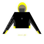 TRIDENT Women HOODED SHIRT |Black, Yellow Neon | FSHNS