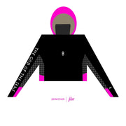 TRIDENT Women HOODED SHIRT |Black, Hot Pink | FSHNS