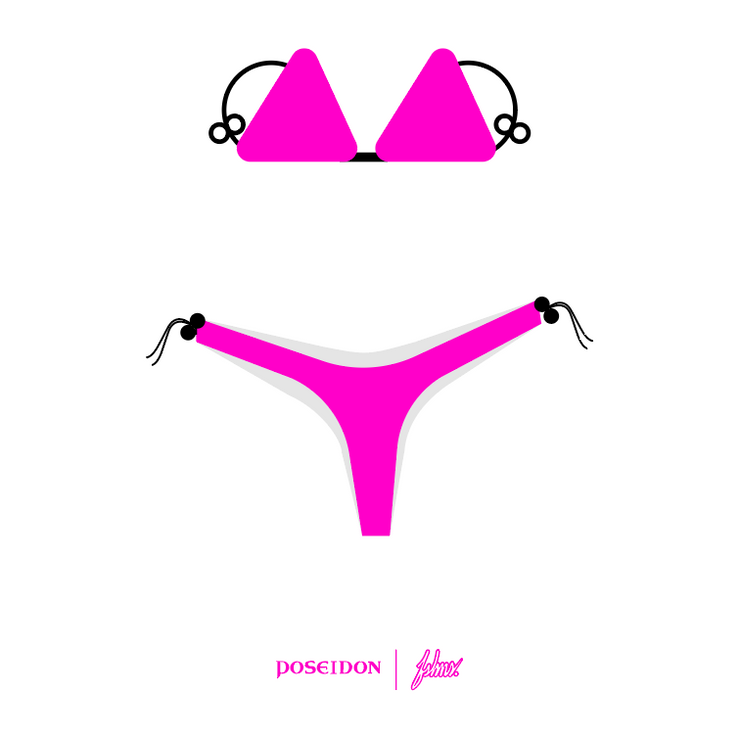 FSHNS Basic Bikini Set | Hot Pink  | Poseidon