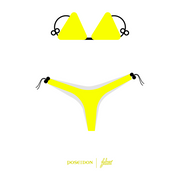 FSHNS  Basic Bikini Set | Yellow Neon  |  Poseidon