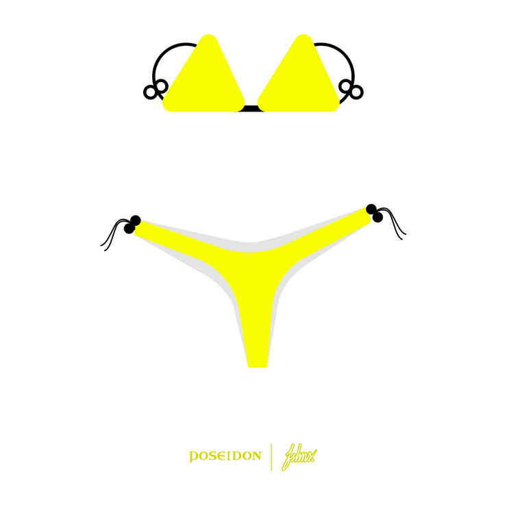 FSHNS  Basic Bikini Set | Yellow Neon  |  Poseidon