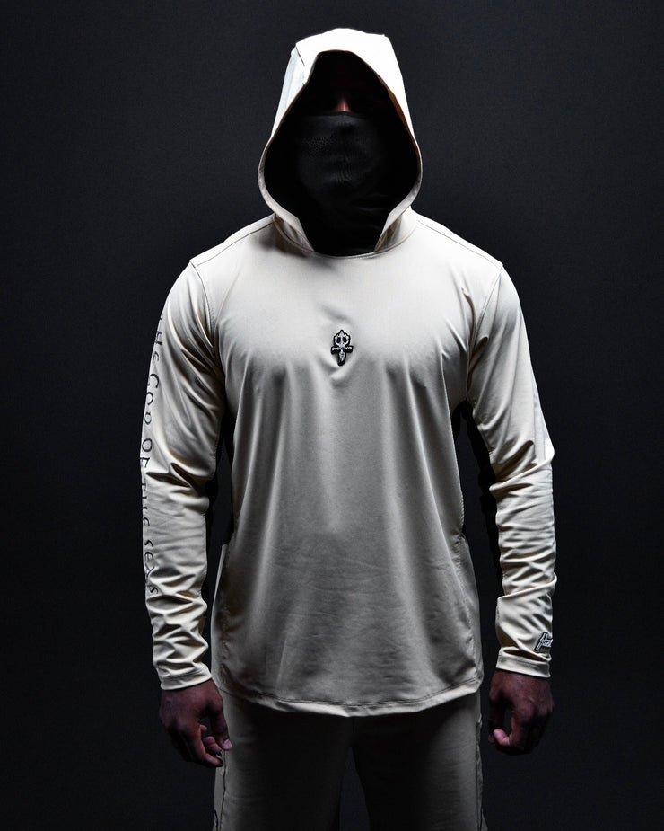 TRIDENT HOODED SHIRT | Beige | FSHNS
