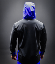 TRIDENT HOODED SHIRT| Black, Royal Blue | FSHNS