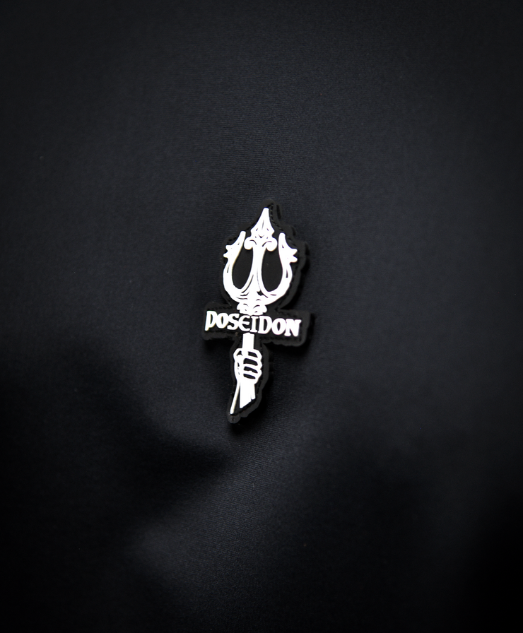 TRIDENT HOODED SHIRT| Black, Royal Blue | FSHNS