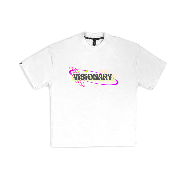 FSHNS OVERSIZE tee | White , Lilac  | Galactic Visionary
