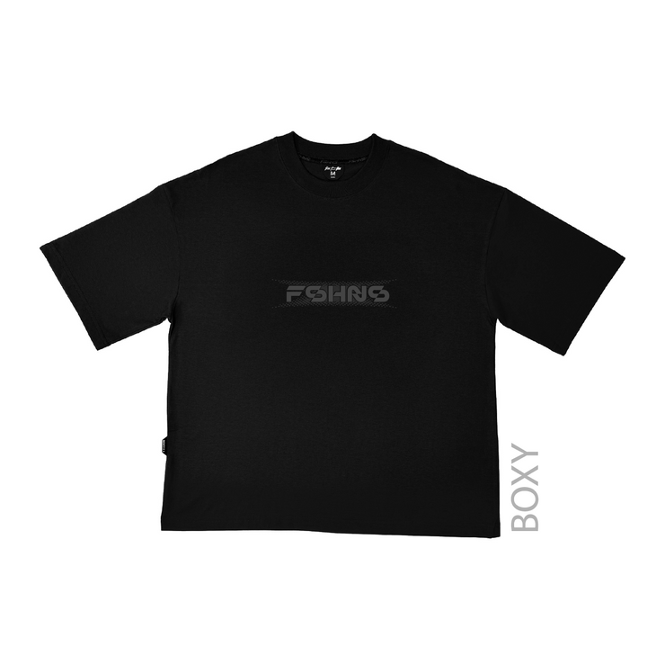 FSHNS Boxy Tee | Black ,Black Ref. | Robotic Splash