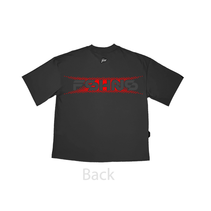 FSHNS Boxy Tee | Black ,Red ,Black  Ref.  | Robotic Splash