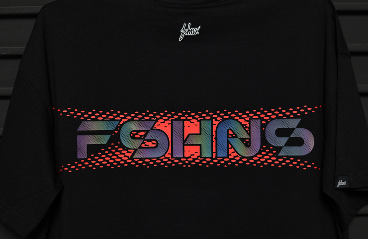 FSHNS Boxy Tee | Black ,Red ,Black  Ref.  | Robotic Splash