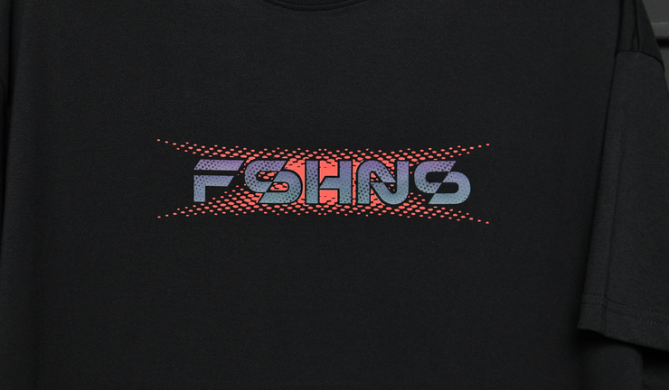 FSHNS Boxy Tee | Black ,Red ,Black  Ref.  | Robotic Splash