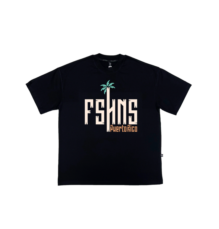 Rustic FSHNS Oversize tee | Black , Beige | Tropical PR Collection