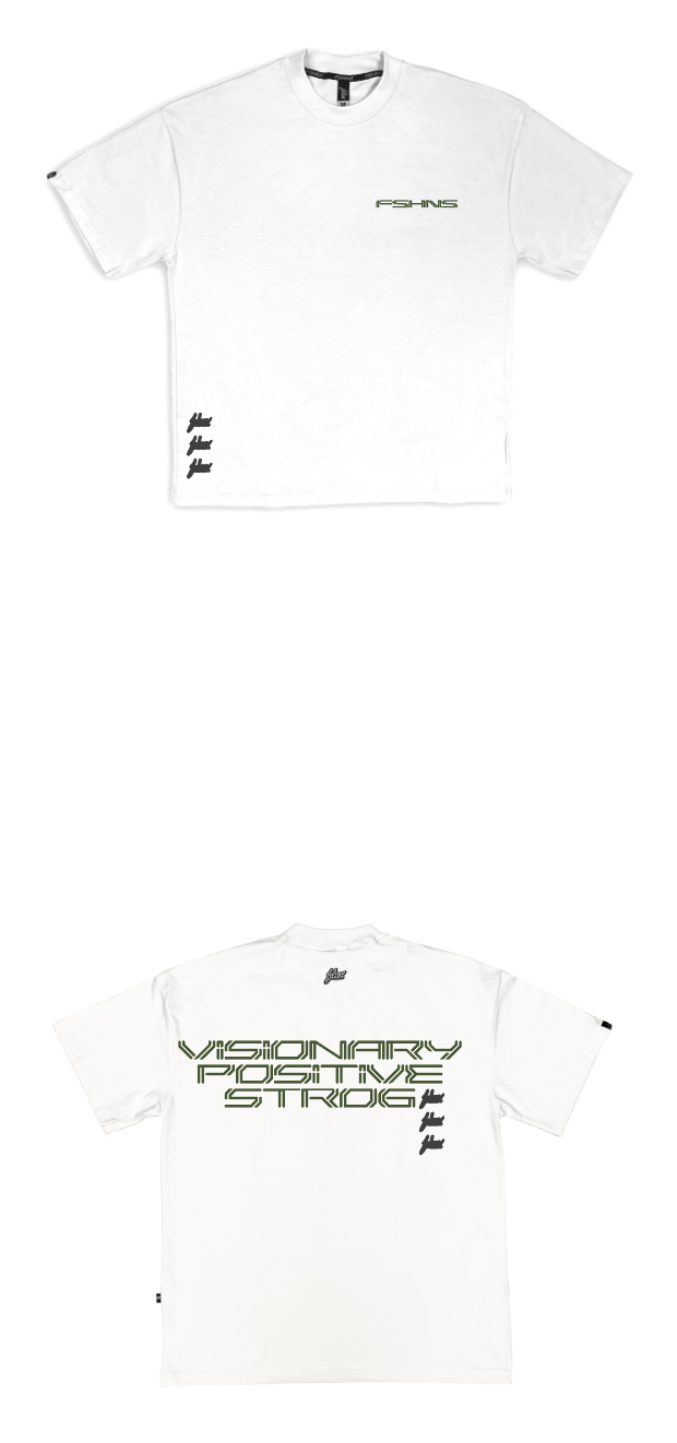 FSHNS Oversize tee 01 | White , Olive| Cyber Style 2025  Collection