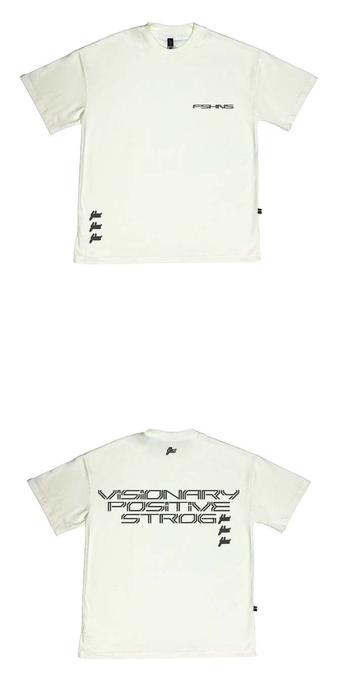 FSHNS Oversize tee 01 |Vanilla,Black | Cyber Style 2025  Collection