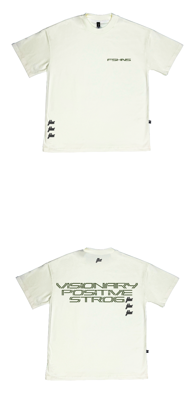 FSHNS Oversize tee 01 |Vanilla , Olive| Cyber Style 2025  Collection