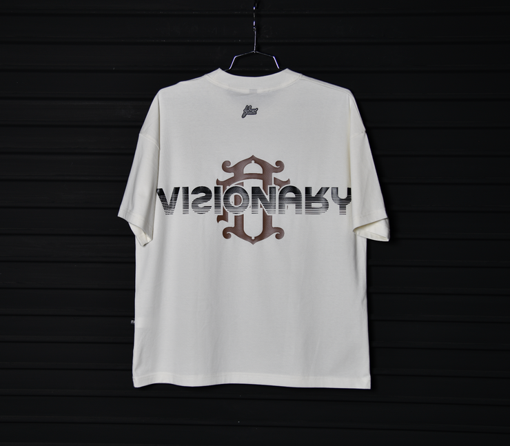 Logo Oversize tee | Vanilla,  Brown | Zorath Visionary Collection