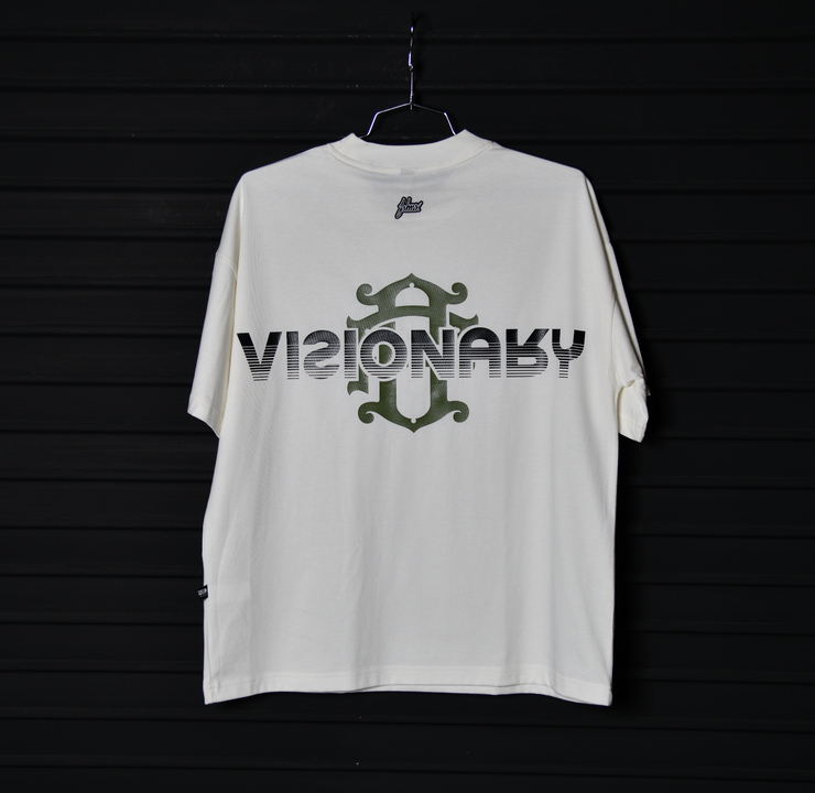 Logo OVERSIZE tee | Vanillla, Olive | Zorath Visionary Collection