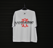 Logo Oversize tee | White, Red  | Zorath Visionary Collection