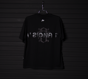 Logo Oversize tee | Black,  Glitter  | Zorath Visionary Collection